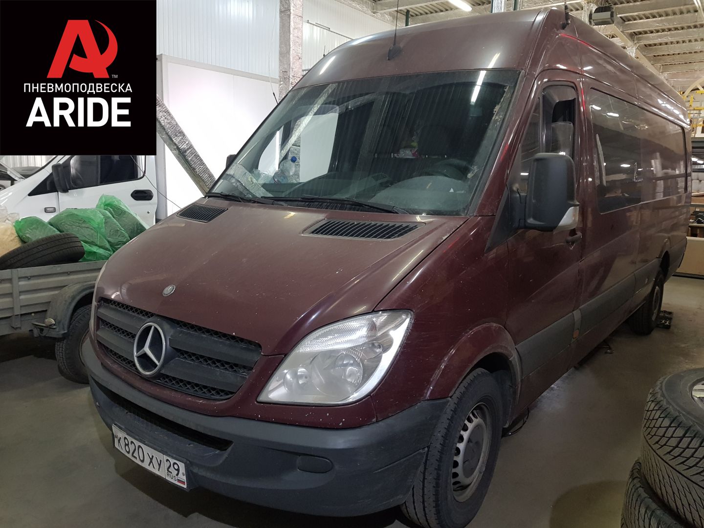 Mercedes Sprinter 3: пример установки пневмоподвески