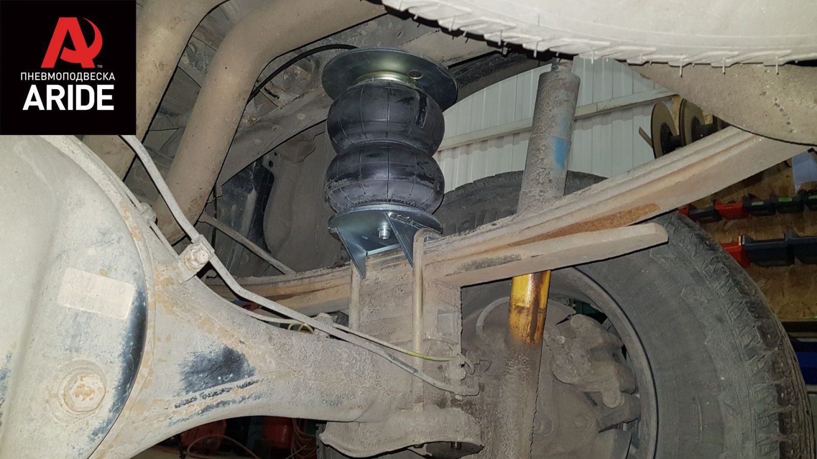 Установка пневмоподвески на Toyota Tundra