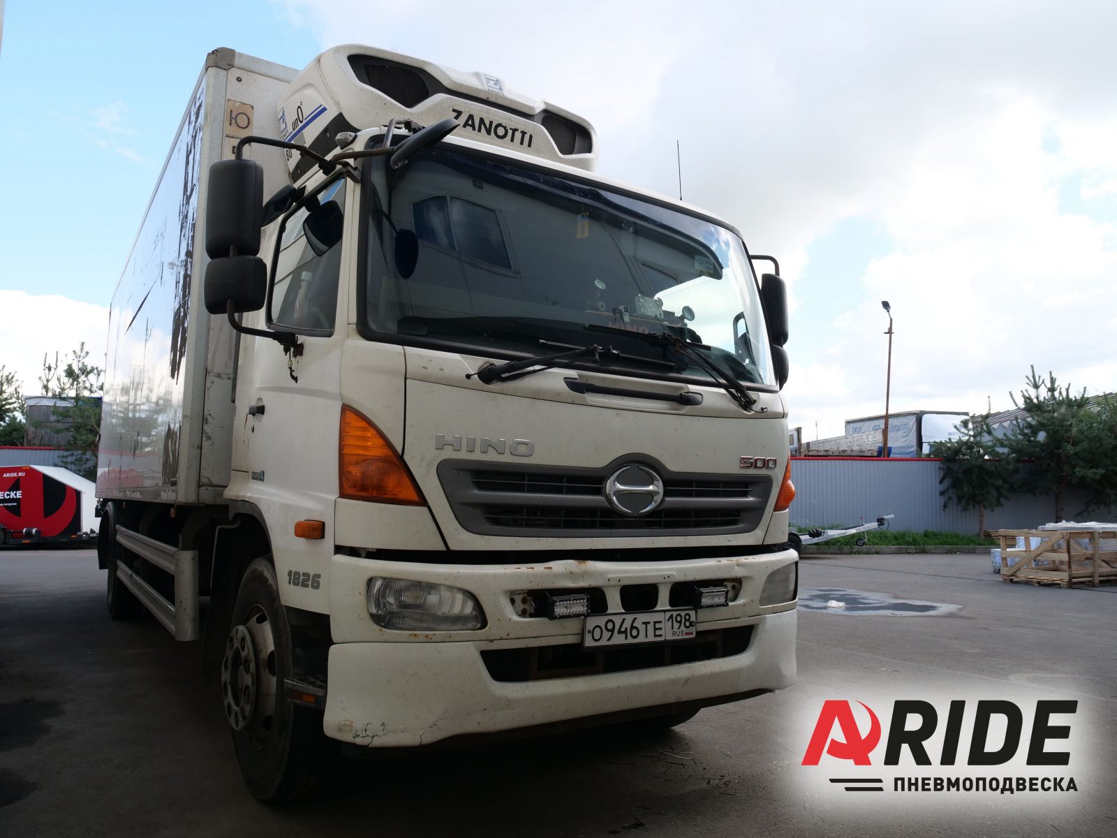 Пневмоподвеска на Hino 500 — пример установки