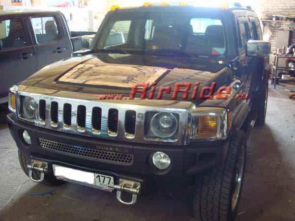 Установка пневмоподвески на Hummer H3