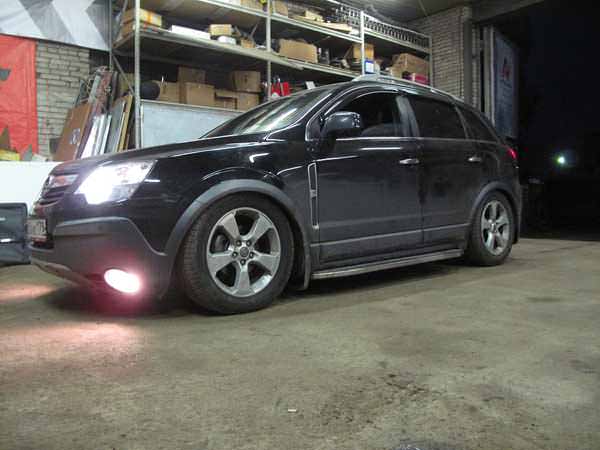 Установка пневмоподвески на Opel Antara