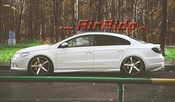 Пневмоподвеска на Volkswagen Passat — пример установки