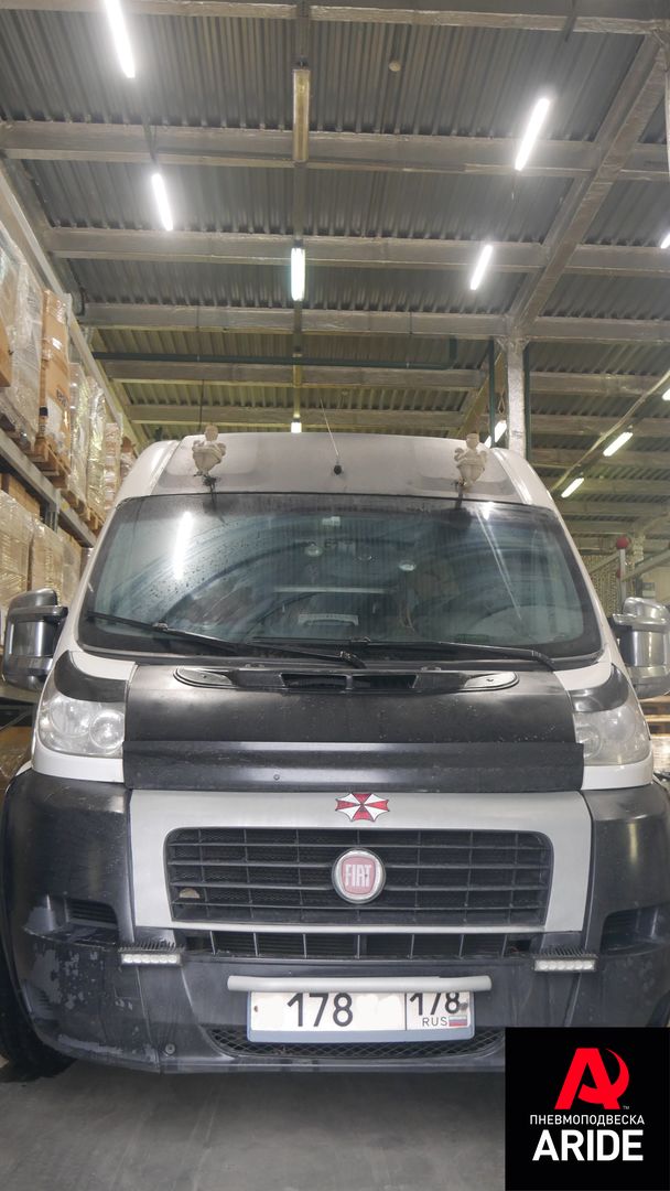 Установка пневмоподвески на пассажирский Fiat Ducato