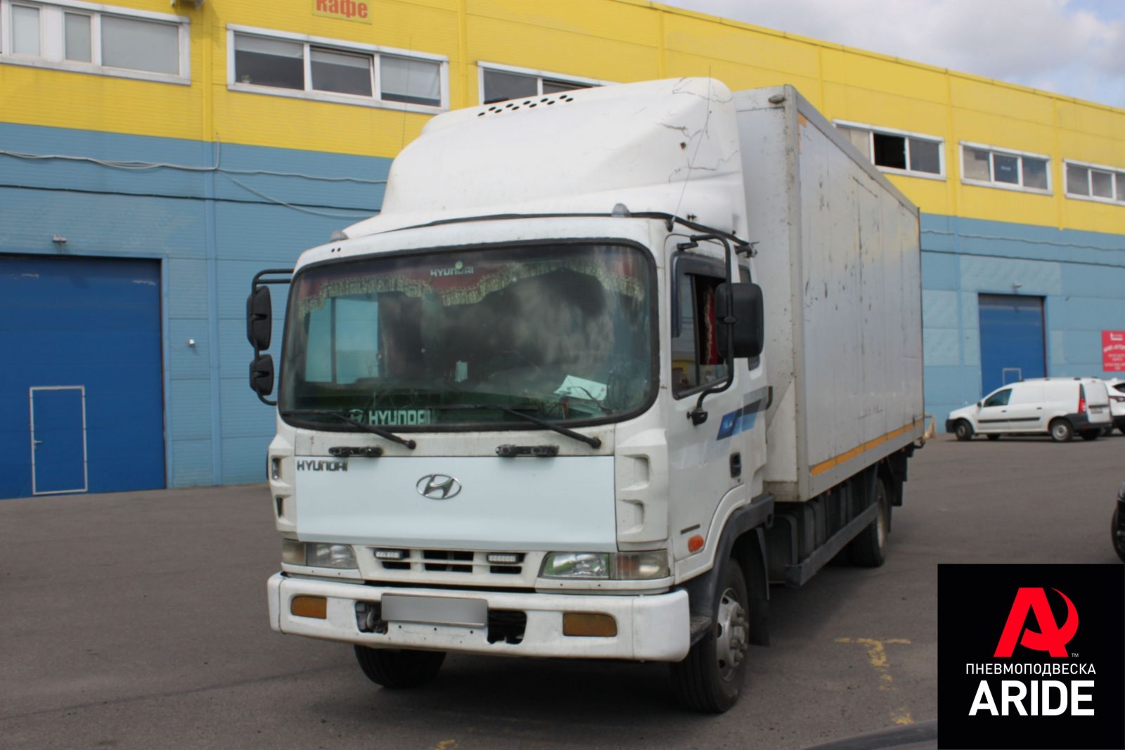 Пневмоподвеска на Hyundai HD120 — пример установки