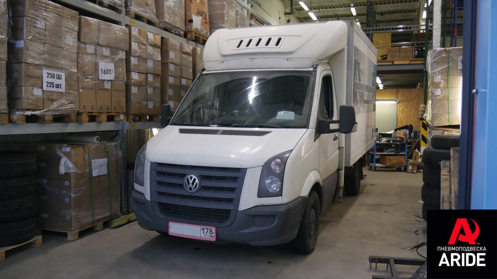 Пневмоподвеска на VW Крафтер 35 — пример установки