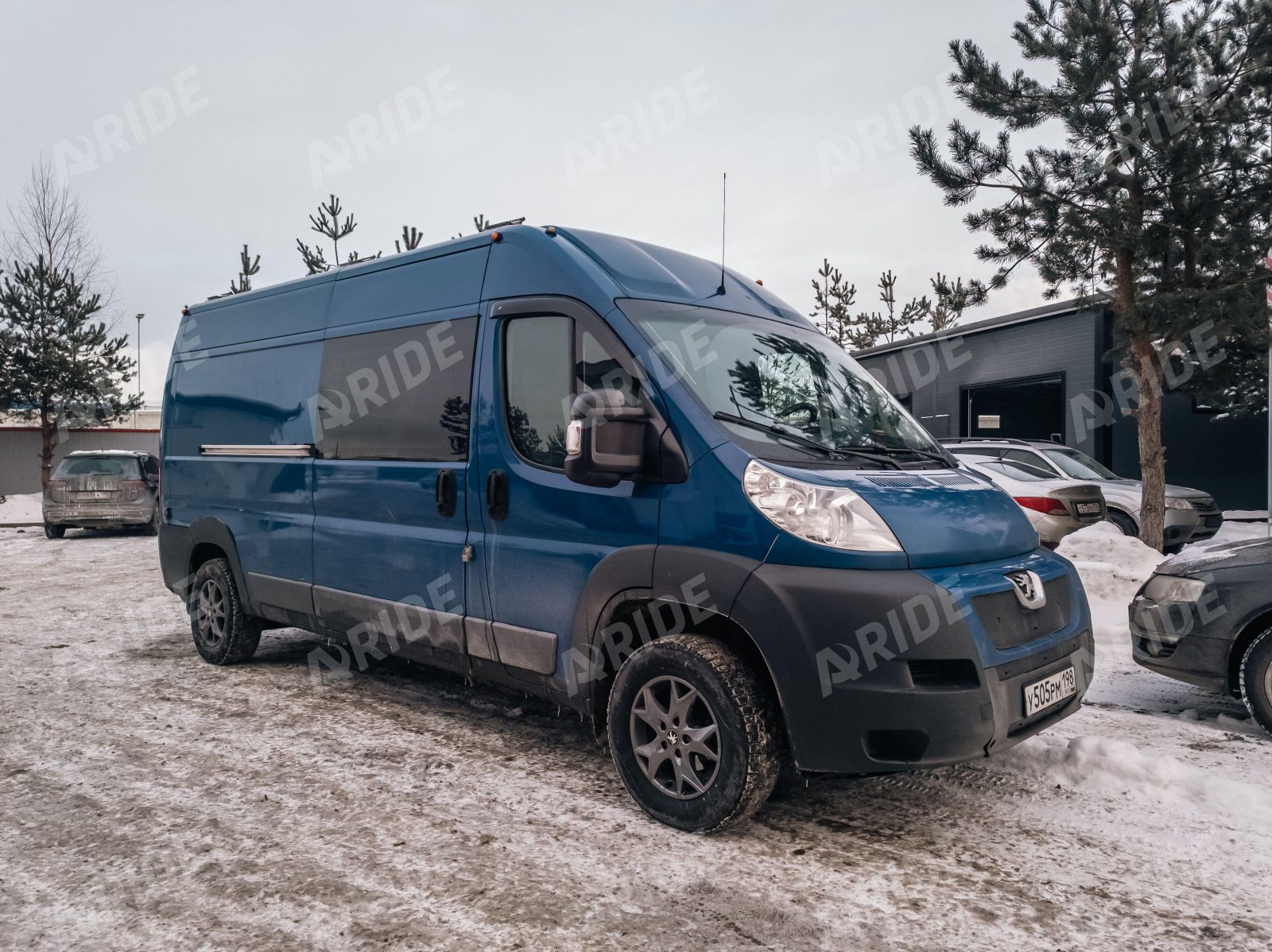 Установка пневмоподвески на Peugeot Boxer