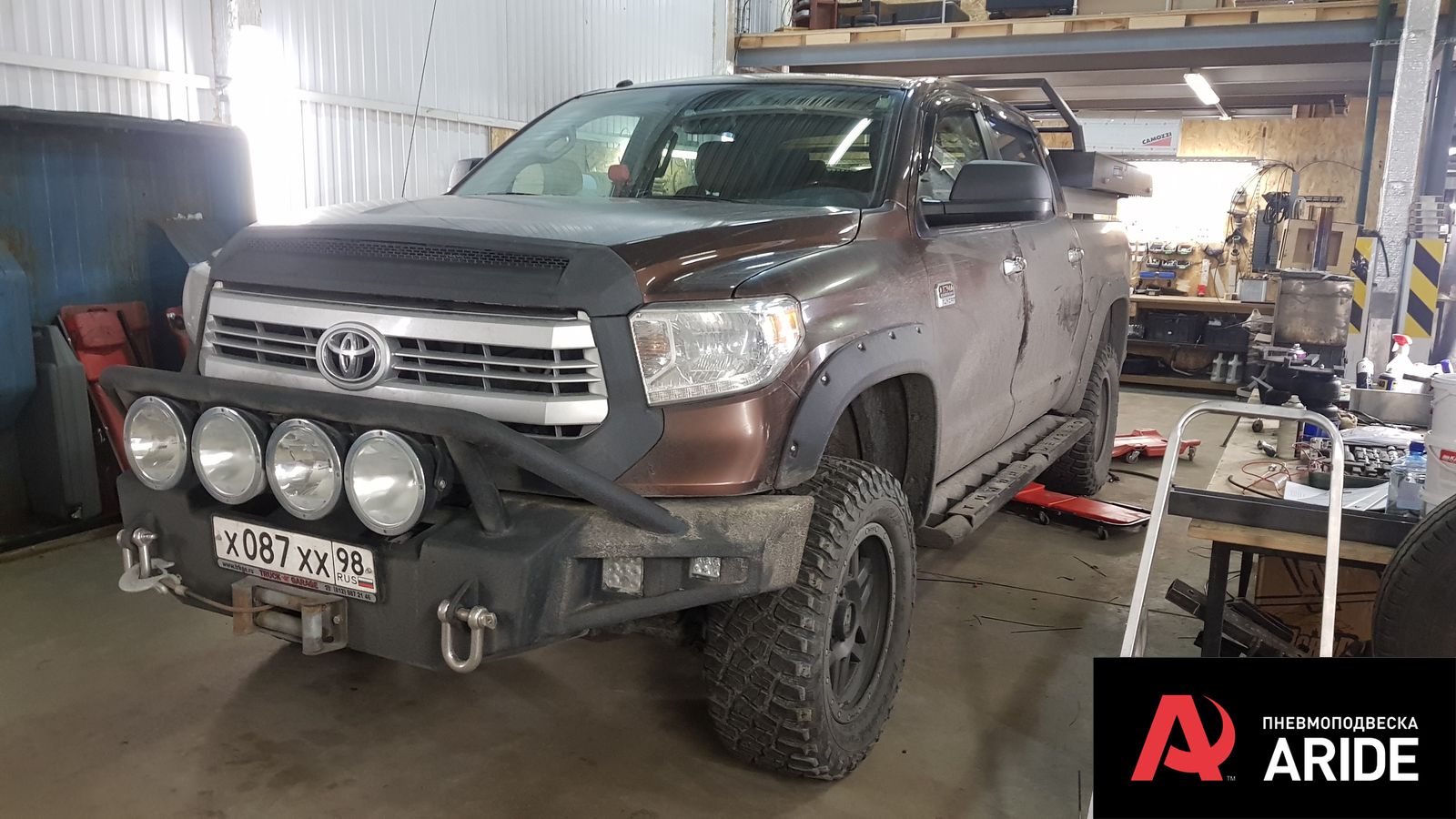 Пневмоподвеска на Toyota Tundra — пример установки