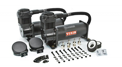 Комплект из 2-х компрессоров VIAIR 444C, черный матовый