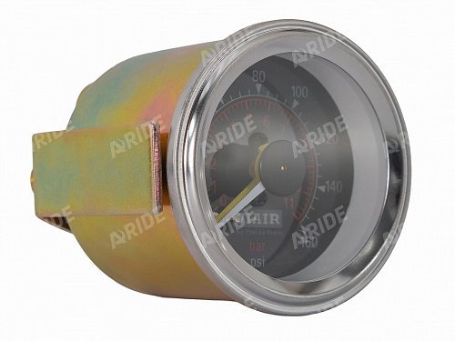 Манометр VIAIR 2 160 PSI, 2 контура, с подсветкой, черный