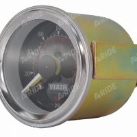Манометр VIAIR 2 160 PSI, 2 контура, с подсветкой, черный