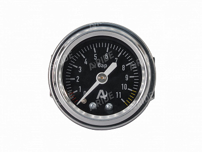 Манометр ARIDE 41 мм, 1х11 бар (160 PSI), 1.5", черный